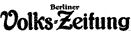 Berliner Volks Zeitung logo Berliner Volks Zeitung logo