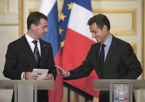 Д.Медведев с официальным визитом в Париже