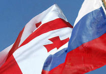 Флаги России и Грузии Флаги России и Грузии
