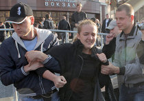 Задержание участников акции протеста движения "Революция через социальные сети" в День Независимости Белоруссии Акция протеста движения "Революция через социальные сети"