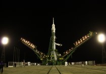 Состоялся запуск космического корабля "Союз ТМА-М" с российско- американским экипажем на борту Запуск РН "Союз-ФГ" с КК "Союз ТМА-1М" с космодрома "Байконур"