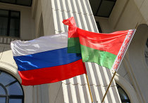 Флаги России и Белоруссии Флаги России и Белоруссии