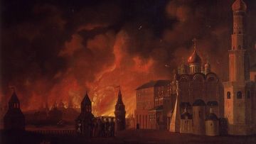 Пожар в москве 1812 картина