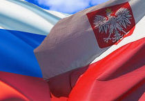 Флаги России и Польши Флаги России и Польши
