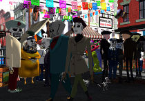 Кадр из игры Grim Fandango Кадр из игры Grim Fandango