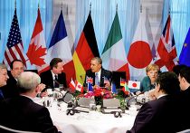 Заседание лидеров G7 в ходе саммита по ядерной безопасности в Гааге 24 марта 2014 Заседание лидеров G7 в ходе саммита по ядерной безопасности в Гааге 24 марта 2014