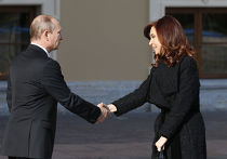 Владимир Путин и Кристина Киршнер на саммите G20 Владимир Путин и Кристина Киршнер на саммите G20