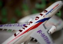 Модель самолета MH17 Малайзийских авиалиний в мемориальном музее аэропорта Схипхол Амстердама Модель самолета MH17 Малайзийских авиалиний в мемориальном музее аэропорта Схипхол Амстердама