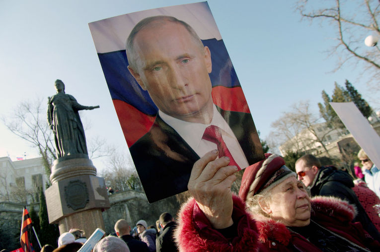 Митинг движения "Антимайдан" в Крыму