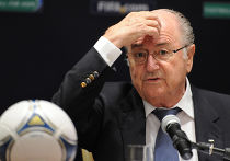 Президент FIFA (ФИФА) Йозеф Блаттер на пресс-брифинге по итогам объявления городов-организаторов Чемпионата мира по футболу FIFA 2018 в России Президент FIFA (ФИФА) Йозеф Блаттер на пресс-брифинге по итогам объявления городов-организаторов Чемпионата мира по футболу FIFA 2018 в России