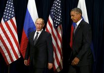 Владимир Путин и Барак Обама Владимир Путин и Барак Обама
