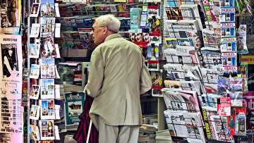 Газетный ларек во Франции