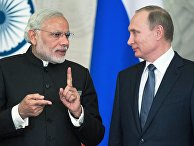 Встреча президента РФ В. Путина с премьер-министром Индии Н. Моди Встреча президента РФ В. Путина с премьер-министром Индии Н. Моди