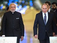 Встреча президента РФ В. Путина с премьер-министром Индии Н. Моди Встреча президента РФ В. Путина с премьер-министром Индии Н. Моди