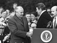 Официальный визит в США М. С. Горбачева Михаил Горбачев, Рональд Рейган