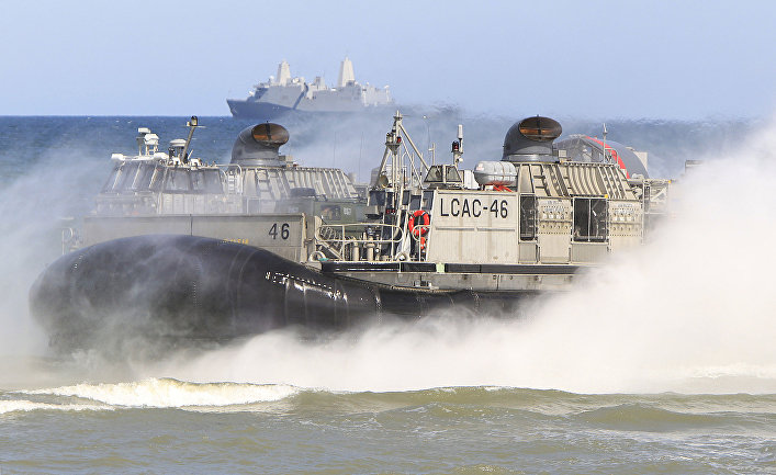 Учения NATO Baltops 2015 в Балтийском море в районе польского города Устка