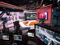 Телеканал Russia Today Ньюсрум телеканала Russia Today во время прямого эфира на английском языке