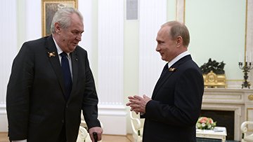 Президент России В.Путин встретился с президентом Чешской Республики М.Земаном