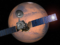 Так художник представляет себе полет космического аппарата ExoMars к Марсу Так художник представляет себе полет космического аппарата ExoMars к Марсу