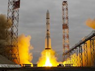 РКН "Протон" с космическим аппаратом миссии ExoMars - 2016 во время старта с космодрома Байконур РКН "Протон" с космическим аппаратом миссии ExoMars - 2016 во время старта с космодрома Байконур
