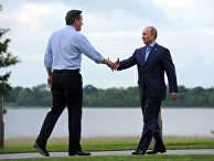 Британский премьер-министр Дэвид Кэмерон и президент России Владимир Путин Британский премьер-министр Дэвид Кэмерон и президент России Владимир Путин