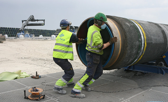 Строительство газопровода «Северный поток»