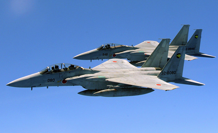 Истребители Mitsubishi F-15J ВВС Японии