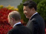 Председатель КНР Си Цзиньпин и президент РФ Владимир Путин Председатель КНР Си Цзиньпин и президент РФ Владимир Путин