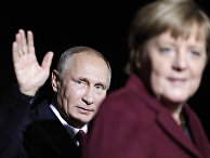 Президент России Владимир Путин и канцлер ФРГ Ангела Меркель в Берлине Президент России Владимир Путин и канцлер ФРГ Ангела Меркель в Берлине