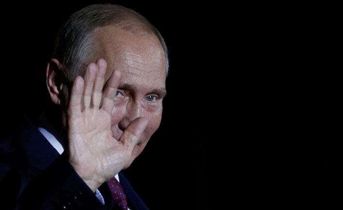 Президент РФ Владимир Путин перед началом переговоров лидеров стран «нормандской четверки»