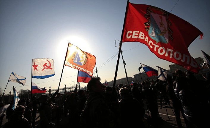 Митинг в поддержку русского населения Украины и Крыма