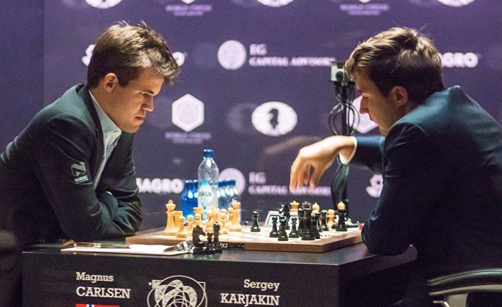 Шахматы. Матч за звание чемпиона мира 2016. М.Карлсен vs С.Карякин. Первый день