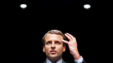 Кандидат на пост президента Франции Эммануэль Макрон