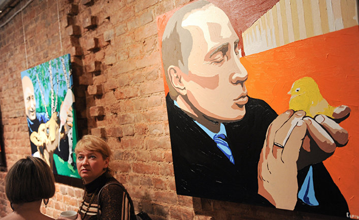 Выставка работ, посвященных Владимиру Путину, открылась в Санкт-Петербурге