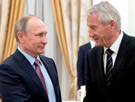 Президент РФ Владимир Путин и генеральный секретарь Совета Европы Турбьерн Ягланд Президент РФ Владимир Путин и генеральный секретарь Совета Европы Турбьерн Ягланд