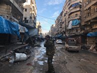 В освобожденных районах восточного Алеппо В освобожденных районах восточного Алеппо