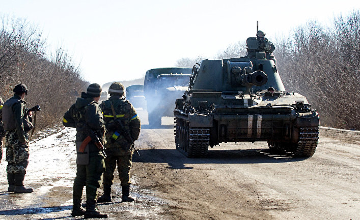 Украинские военные в Донецкой области
