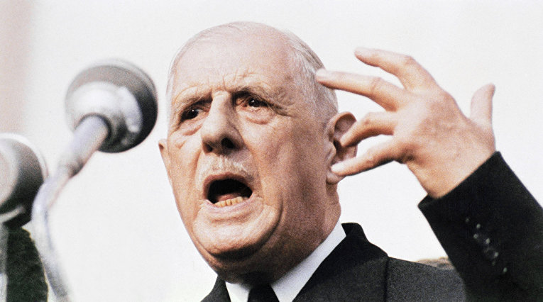 Президент Франции Шарль де Голль в 1968 году Президент Франции Шарль де Голль в 1968 году