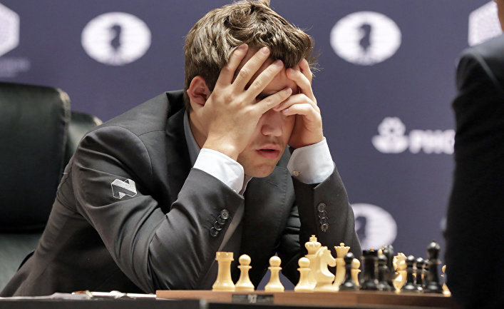 Норвежский шахматист Карлсен Магнус. 21 ноября 2016 года