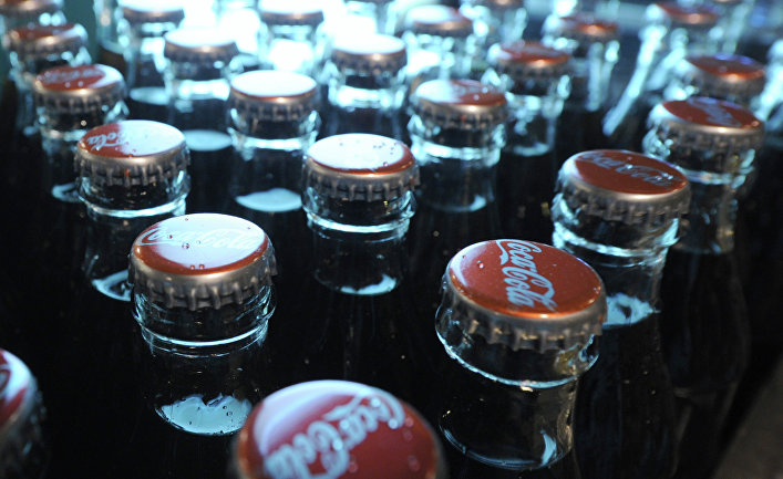 Работа завода Coca-Cola в Москве
