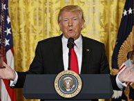 Президент США Дональд Трамп. 16 февраля 2017 год Президент США Дональд Трамп. 16 февраля 2017 год