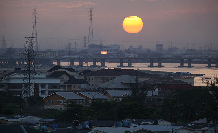Закат в Лагосе, Нигерия