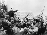 В. А. Серов "Выступление М. И. Калинина...". В. А. Серов "Выступление М. И. Калинина...".