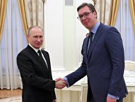 Президент РФ Владимир Путин и председатель правительства Сербии Александр Вучич Президент РФ Владимир Путин и председатель правительства Сербии Александр Вучич