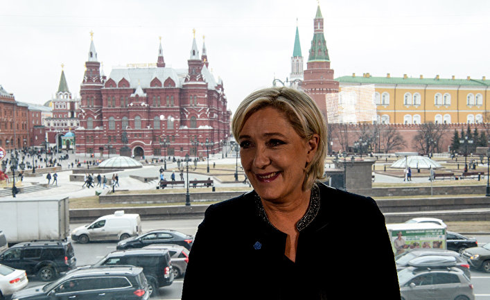 Кандидат в президенты Франции Марин Ле Пен