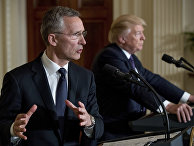 Пресс-конференция президента США Дональда Трампа и генсека НАТО Йенс Столтенберг в Белом доме Пресс-конференция президента США Дональда Трампа и генсека НАТО Йенс Столтенберг в Белом доме