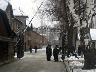 Бывший фашистский концлагерь Аушвиц-Биркенау в польском городе Освенцим Бывший фашистский концлагерь Аушвиц-Биркенау в польском городе Освенцим