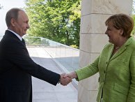 Президент РФ Владимир Путин и федеральный канцлер ФРГ Ангела Меркель во время встречи. 2 мая 2017 Президент РФ Владимир Путин и федеральный канцлер ФРГ Ангела Меркель во время встречи. 2 мая 2017