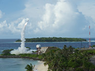 Запуск ракеты американского ракетного комплекса THAAD Запуск ракеты американского ракетного комплекса THAAD