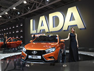 Автомобиль LADA Vesta на Московском международном автомобильном салоне-2016 Автомобиль LADA Vesta на Московском международном автомобильном салоне-2016